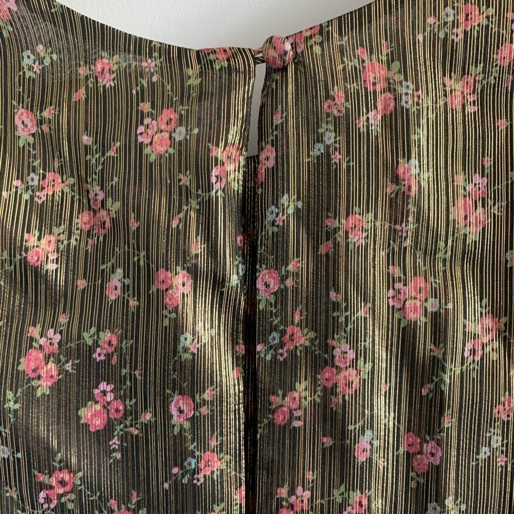 LoveShackFancy Mercy Floral-print Lamé-weave Dress - Picture 13 of 13